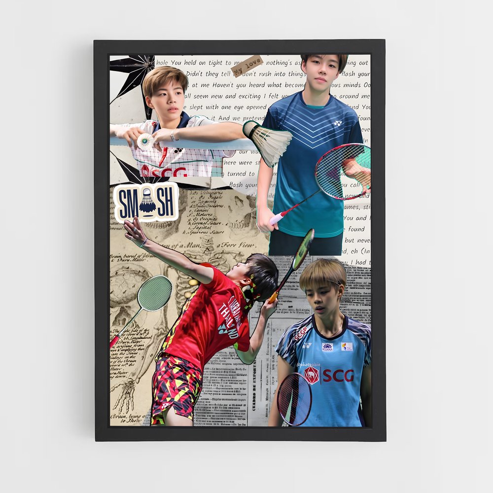 Poster Sapsiree de taerattanachai – affiche Badminton (vue 2)